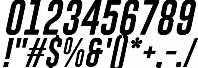 Gobold Lowplus Italic Font OTHER CHARS