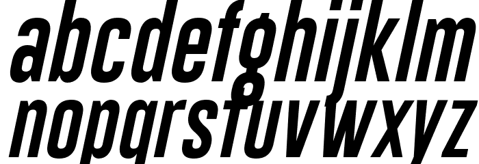 Gobold Lowplus Italic Font LOWERCASE