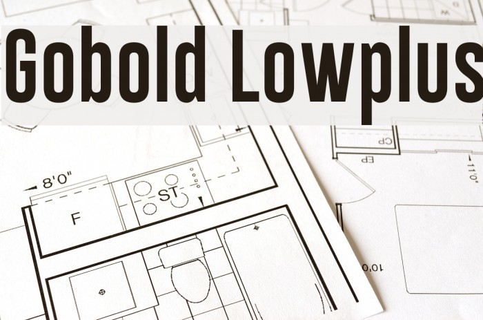 Gobold Lowplus Font examples