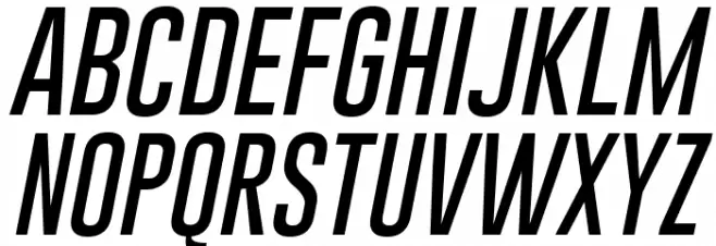 Gobold Thin Italic Italic フォント 大文字