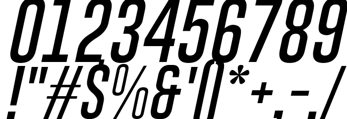 Gobold Thin Italic Font OTHER CHARS