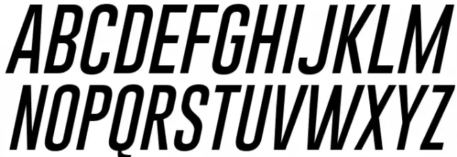 Gobold Thin Italic Fuentes MAYÚSCULAS