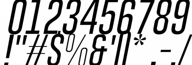 Gobold Thin Light Italic Italic Font OTHER CHARS