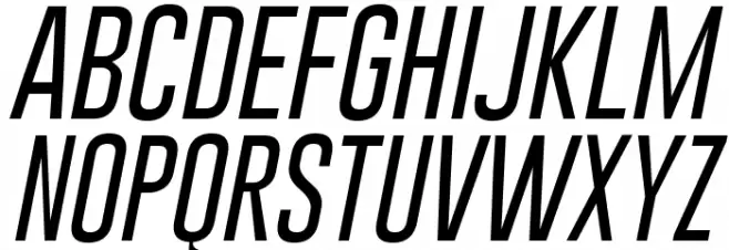 Gobold Thin Light Italic Italic फ़ॉन्ट अपरकेस
