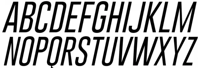 Gobold Thin Light Italic Polices MAJUSCULES