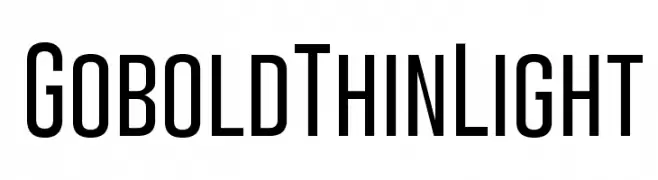 Gobold Thin Light  Frei Schriftart Herunterladen