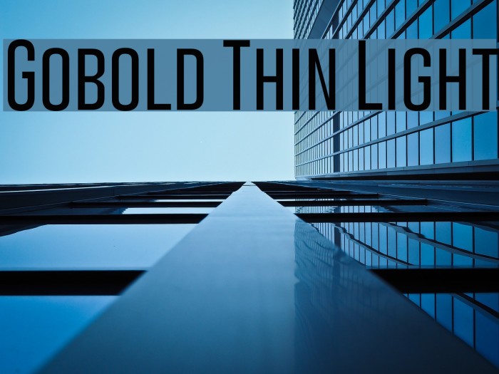 Gobold Light Font - FFonts.net