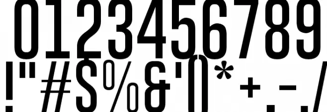 Gobold Thin Font OTHER CHARS