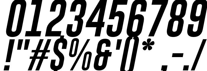 Gobold Uplow Italic Italic Font OTHER CHARS