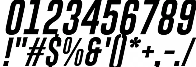 Gobold Uplow Italic Font OTHER CHARS