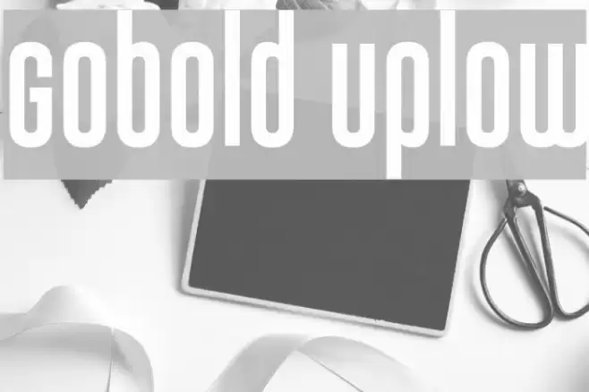 Gobold Uplow Font examples
