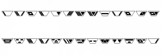 Gobotronic Font LOWERCASE