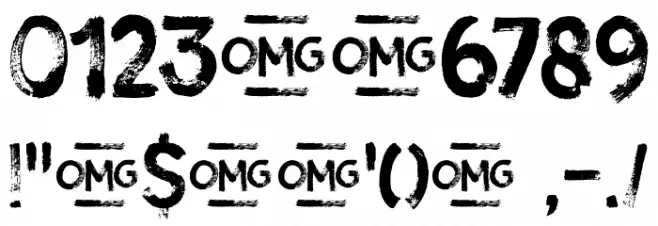 Gobsmacked DEMO Regular Font OTHER CHARS