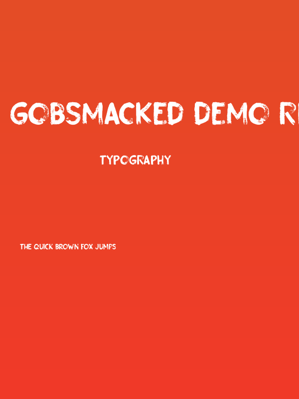 Gobsmacked DEMO Regular Poster