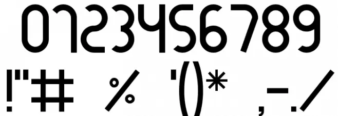 Goca logotype beta Font Alte caractere