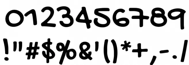 Gochi Hand Font OTHER CHARS