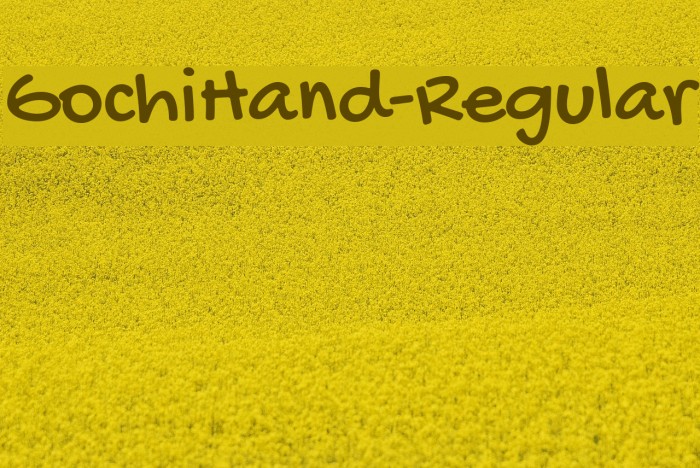 GochiHand-Regular Font examples