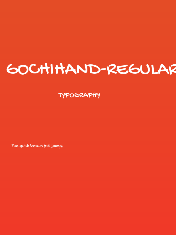 GochiHand-Regular Poster