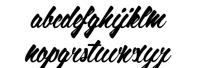 God Bless America Font LOWERCASE