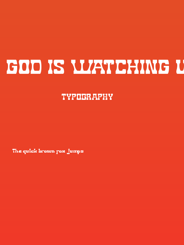 God Is Watching Us Poster