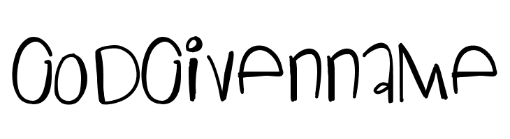 GodGivenName  Free Fonts Download