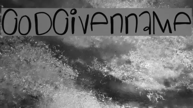 GodGivenName Font examples
