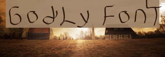 GodLy FonT Font examples