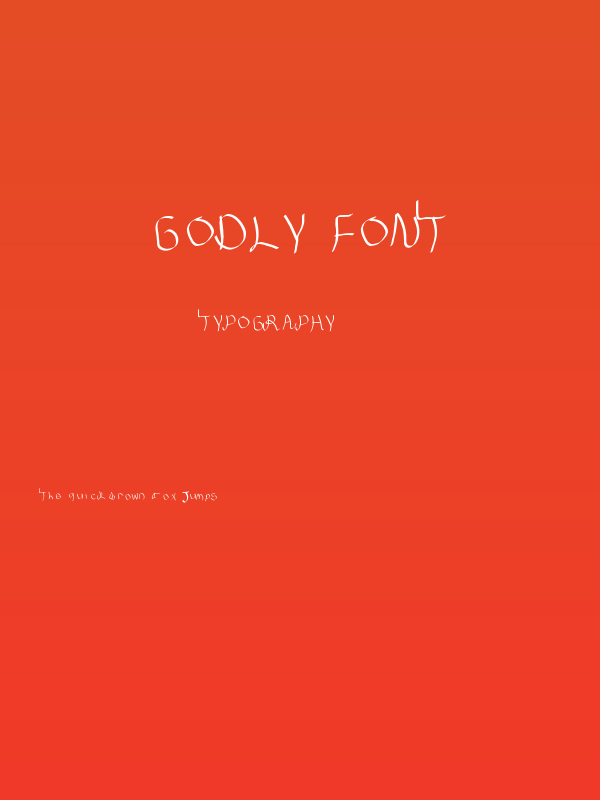 GodLy FonT Poster