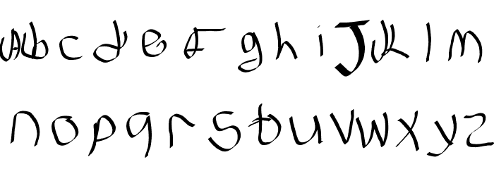GodLy FonT Font LOWERCASE