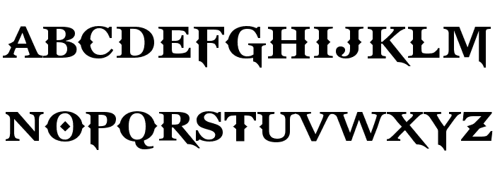 GodOfWar Font LOWERCASE