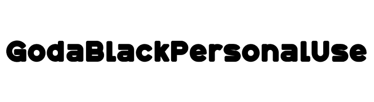 Goda Black Personal Use  Frei Schriftart Herunterladen