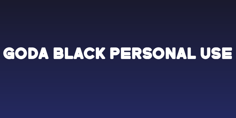 Goda Black Personal Use Social Header