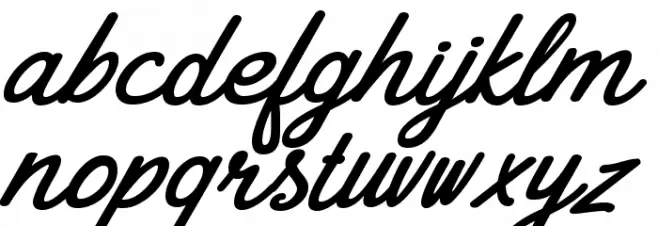 Goday Schriftart Kleinbuchstaben