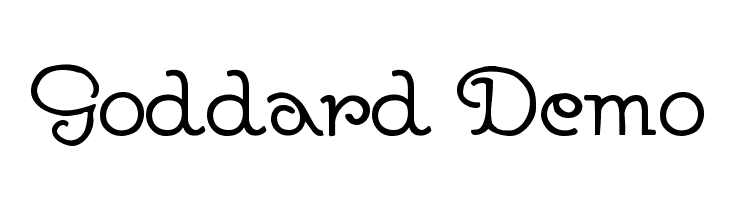Goddard Demo  免费字体下载