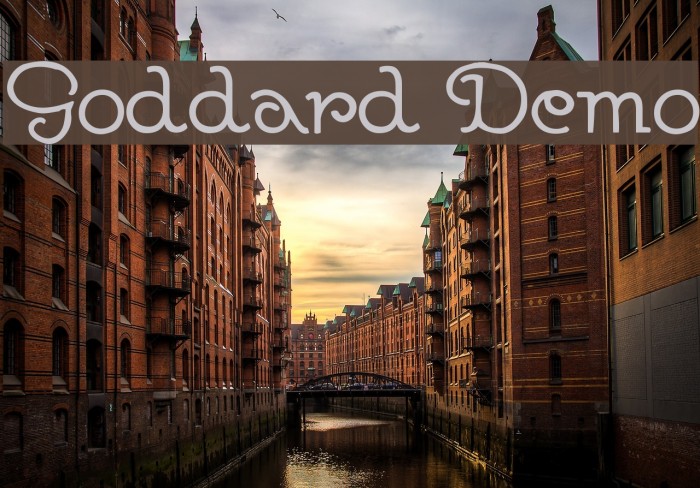 Goddard Demo Font examples