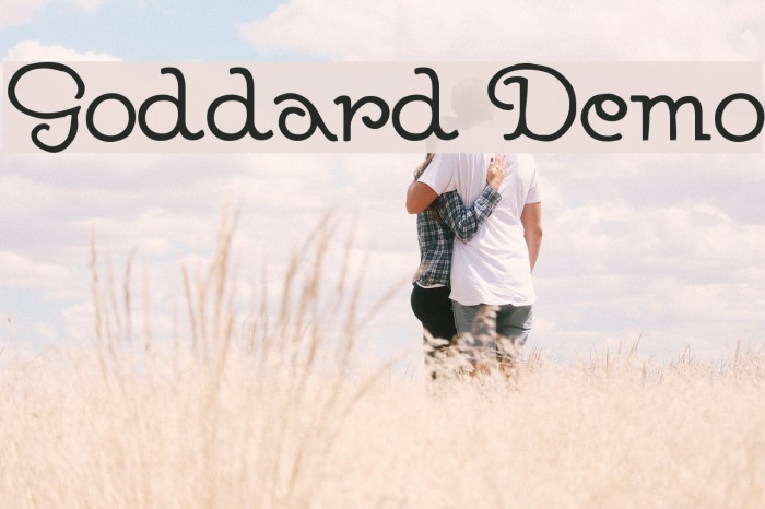 Goddard Demo Font examples