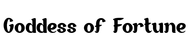 Goddess of Fortune Font