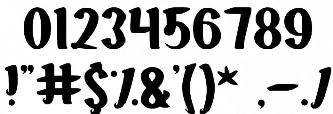 Goddess of Fortune Font OTHER CHARS