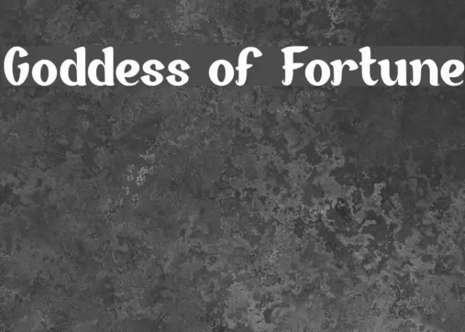 Goddess of Fortune Font examples