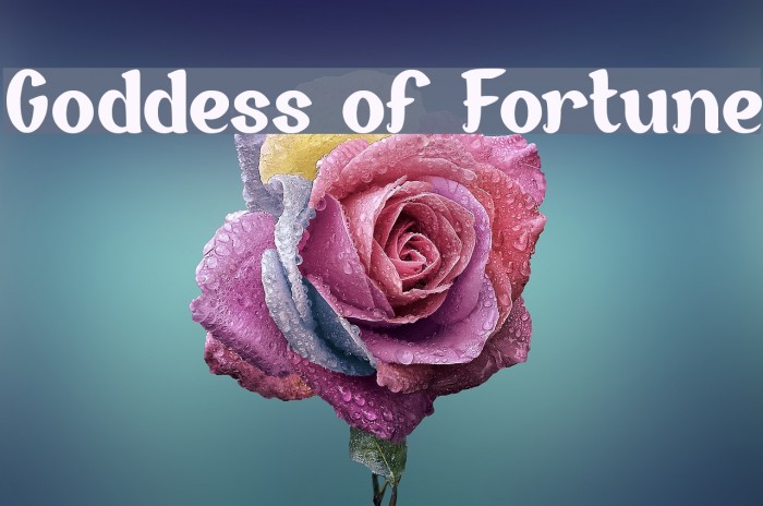 Goddess of Fortune Fonte examples