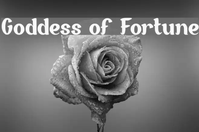 Goddess of Fortune Font examples