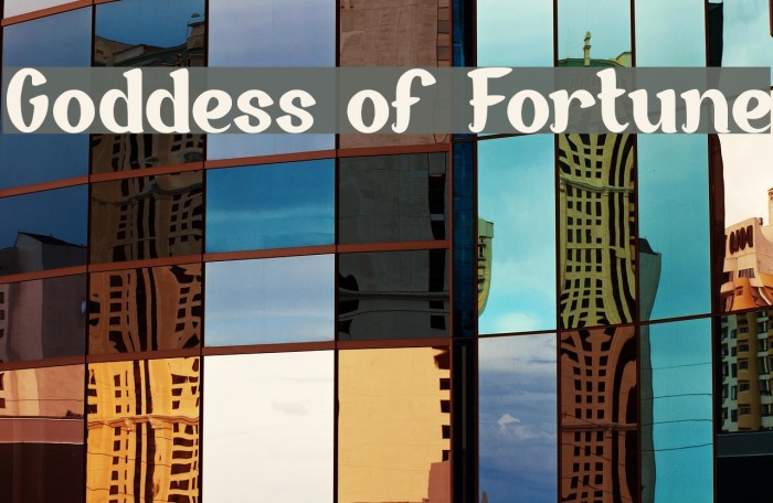 Goddess of Fortune Fonte examples