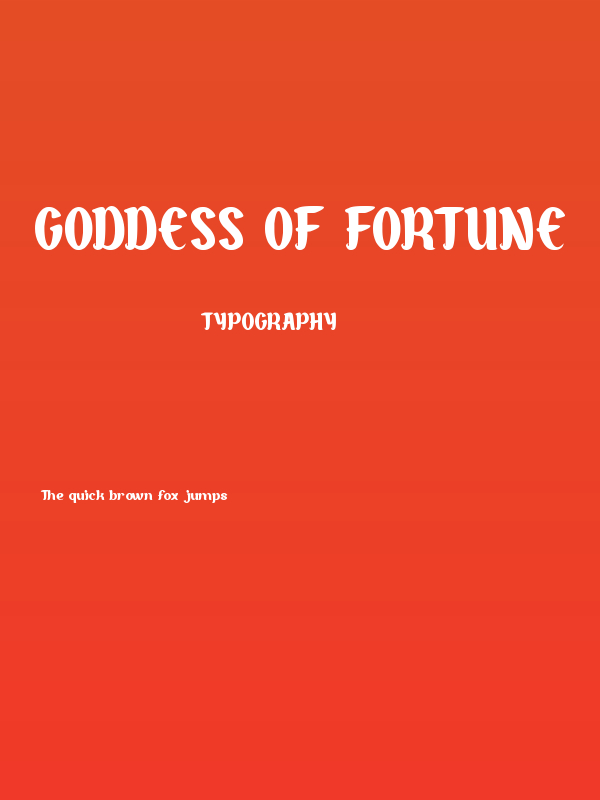 Goddess of Fortune Poster