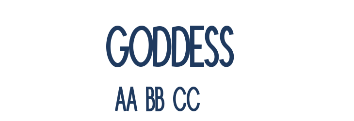 Goddess1 Font Preview