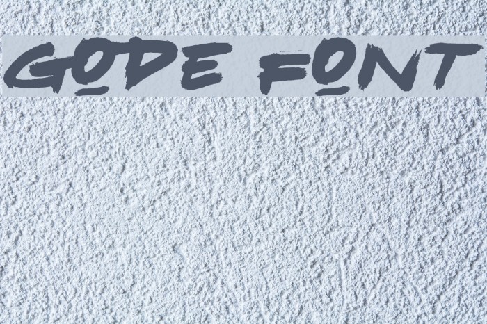 Gode Font examples