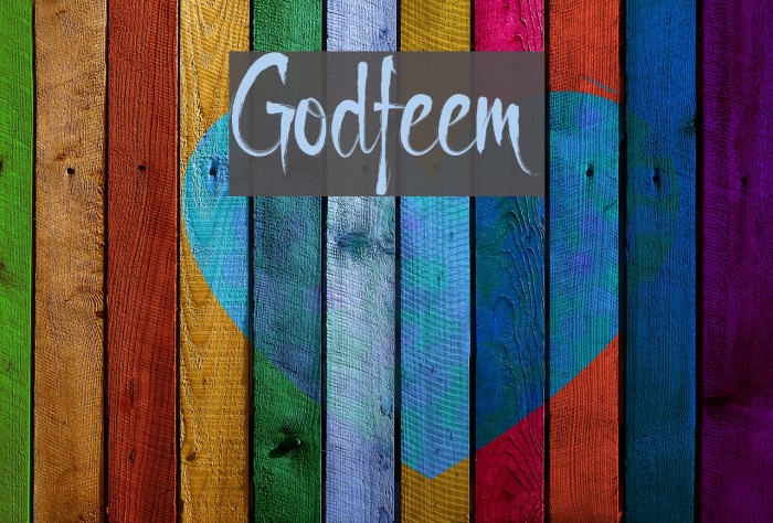 Godfeem Font examples