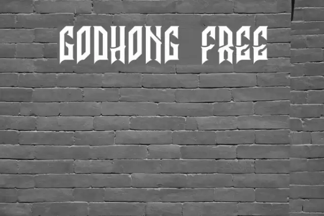 Godhong Free Font examples