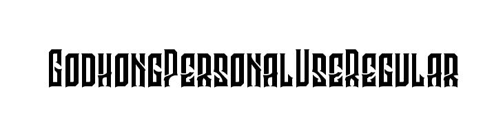 Godhong Personal Use Regular  Descarca Fonturi Gratis