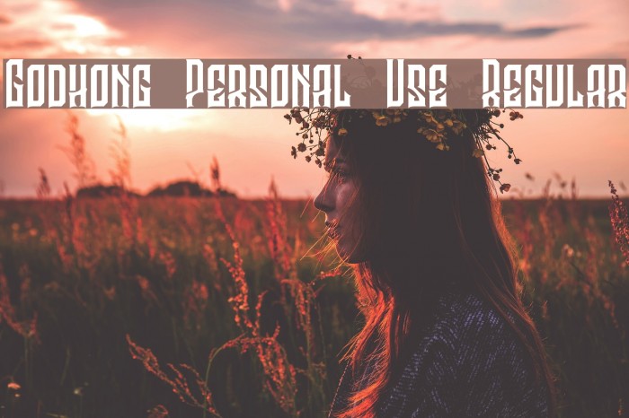 Godhong Personal Use Regular Font examples