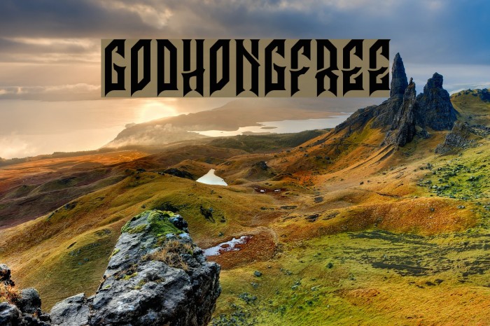 GodhongFree Font examples